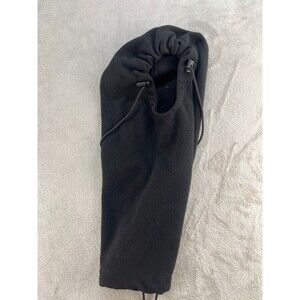 Polartec Hood Mens One Size Black Fleece Drawcord Made USA